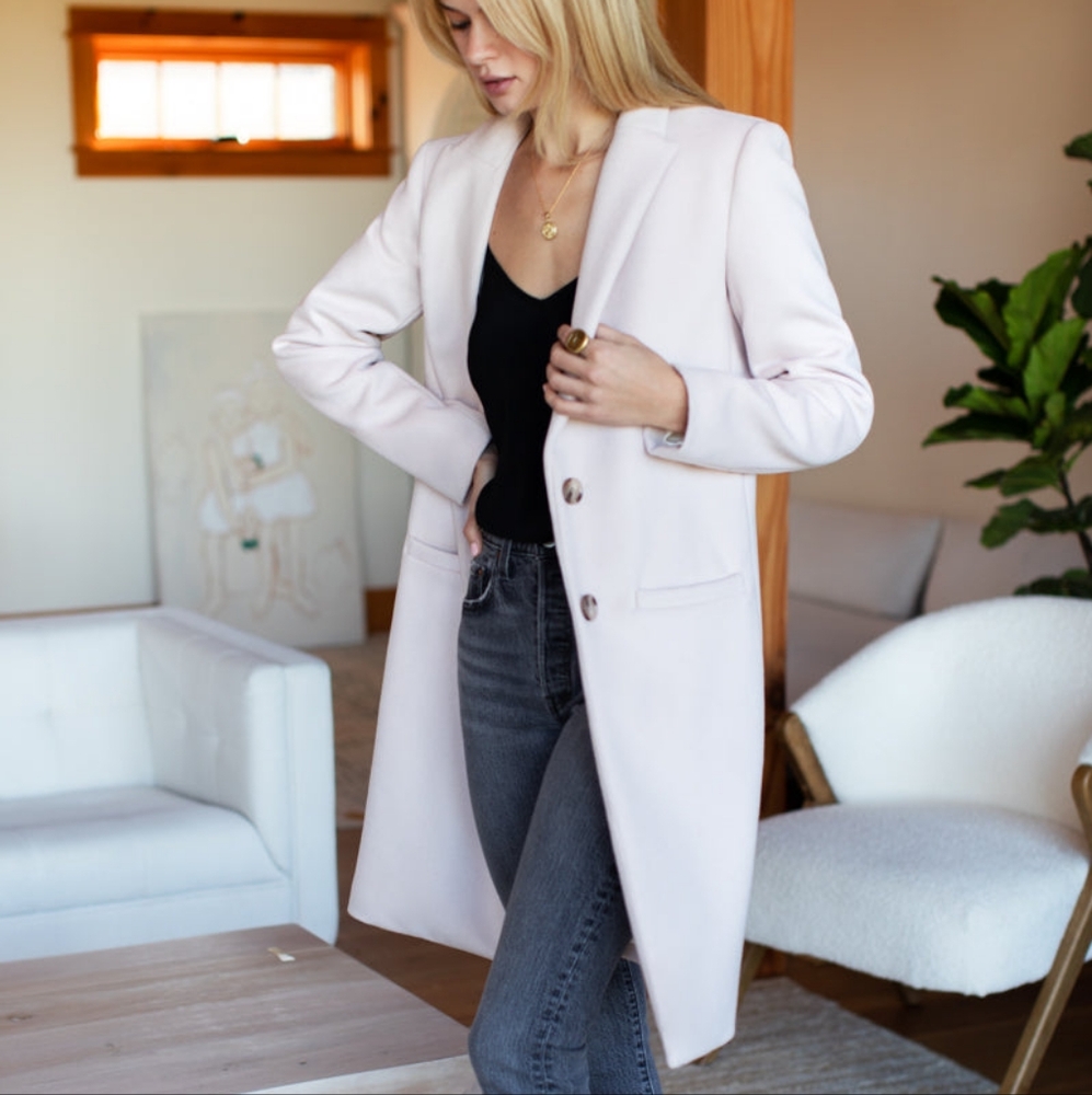 Emerson Fry - Wool Blend Two Button Wool Blend Coat Sz 0